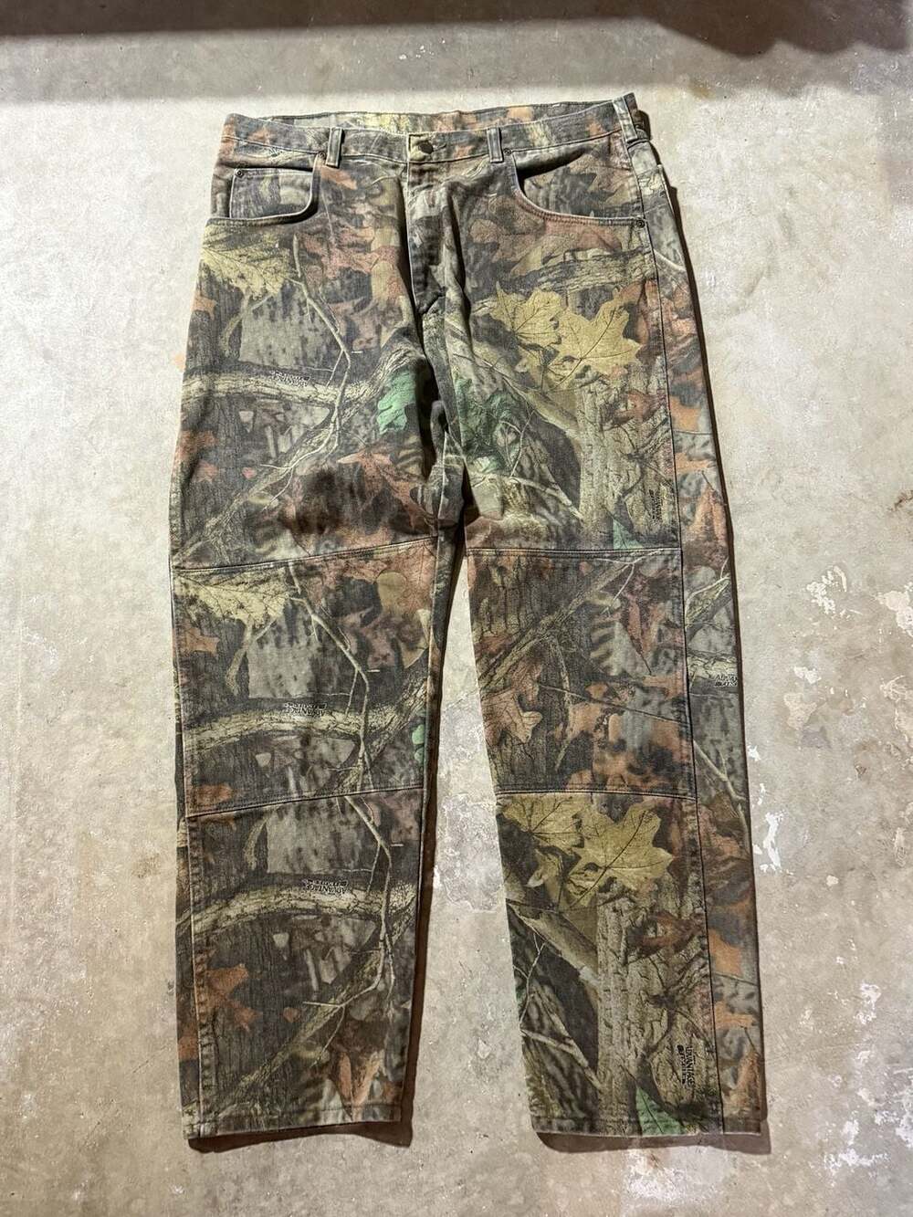 Wrangler Advantage Timber Camo Double Knee Pants 38x32